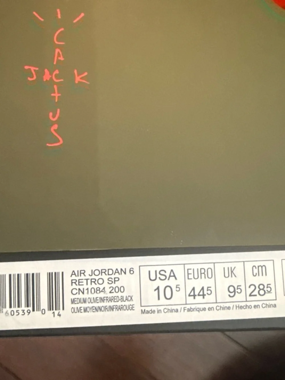 1 00% AUTHENTIC Travis Scott x Air Jordan 6 “Olive” #basketball #retro